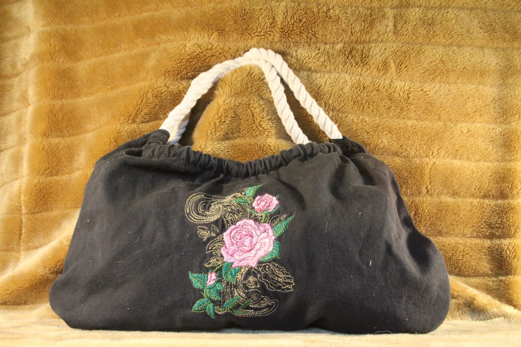 Black Rose Handbag